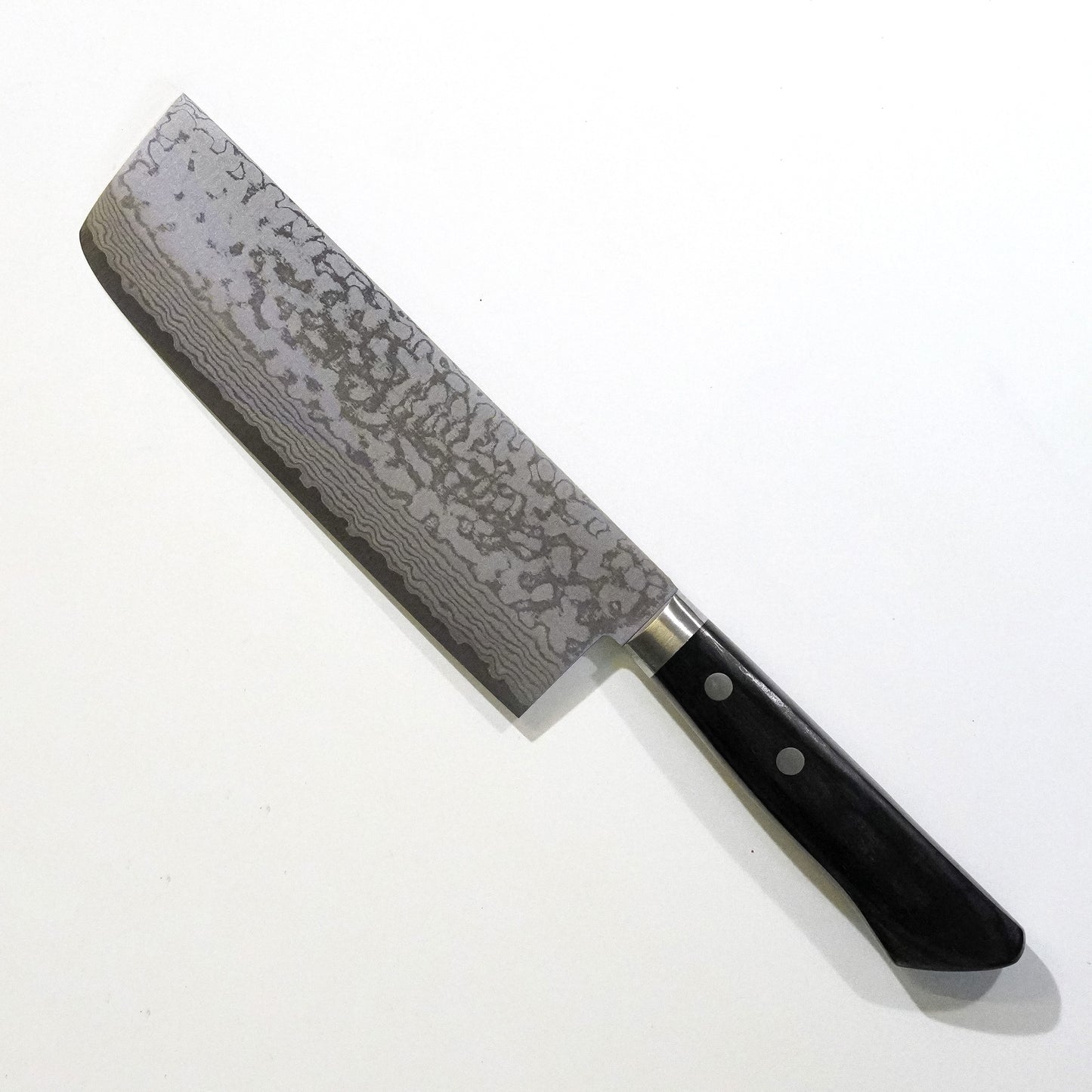 Masutani VG10 Damascus Nakiri 165mm Western handle