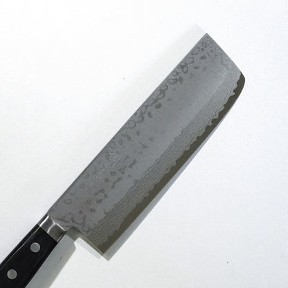 Masutani VG10 Damascus Nakiri 165mm Western handle
